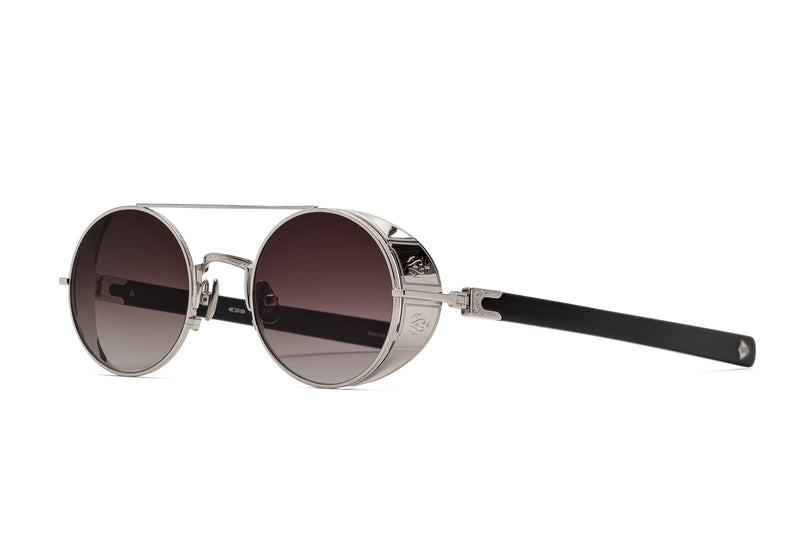 Matsuda M3128 Palladium White Black Sunglasses