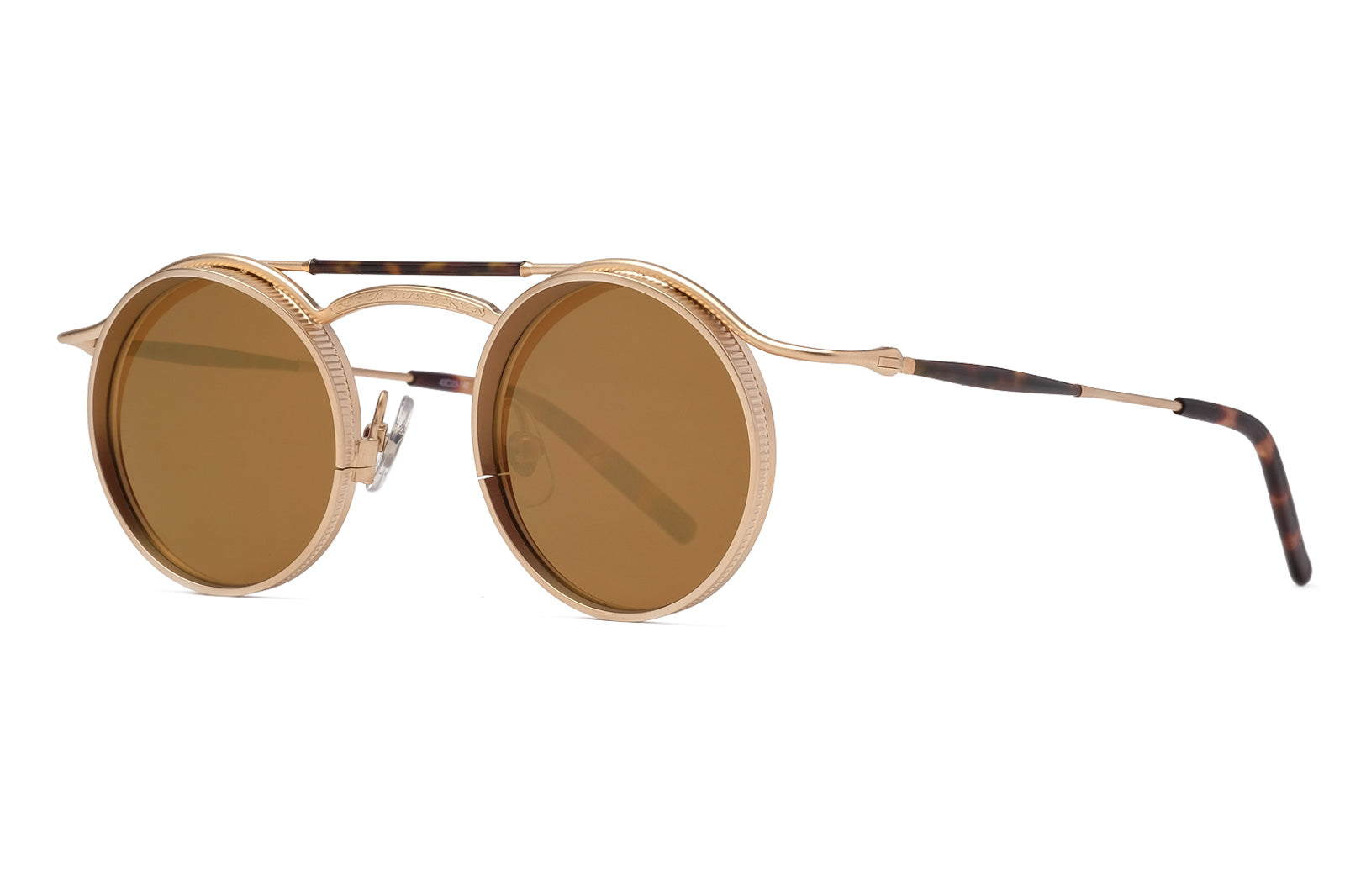 Matsuda 2903H Matte Gold Mirror Sunglasses