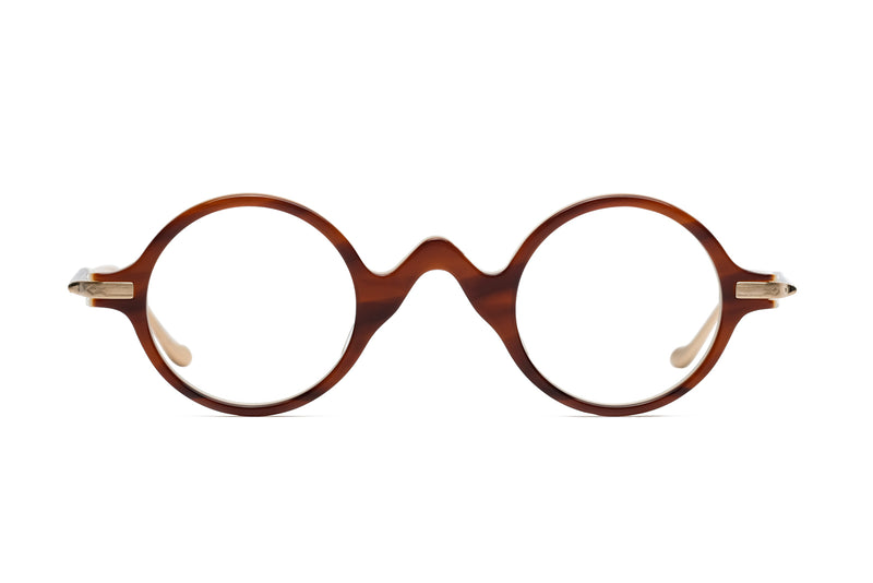 matsuda lifesaver almond brown eyeglasses