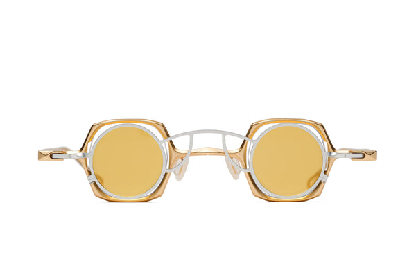 Rigards RG1921TI Gold Silver Sunglasses with Clip