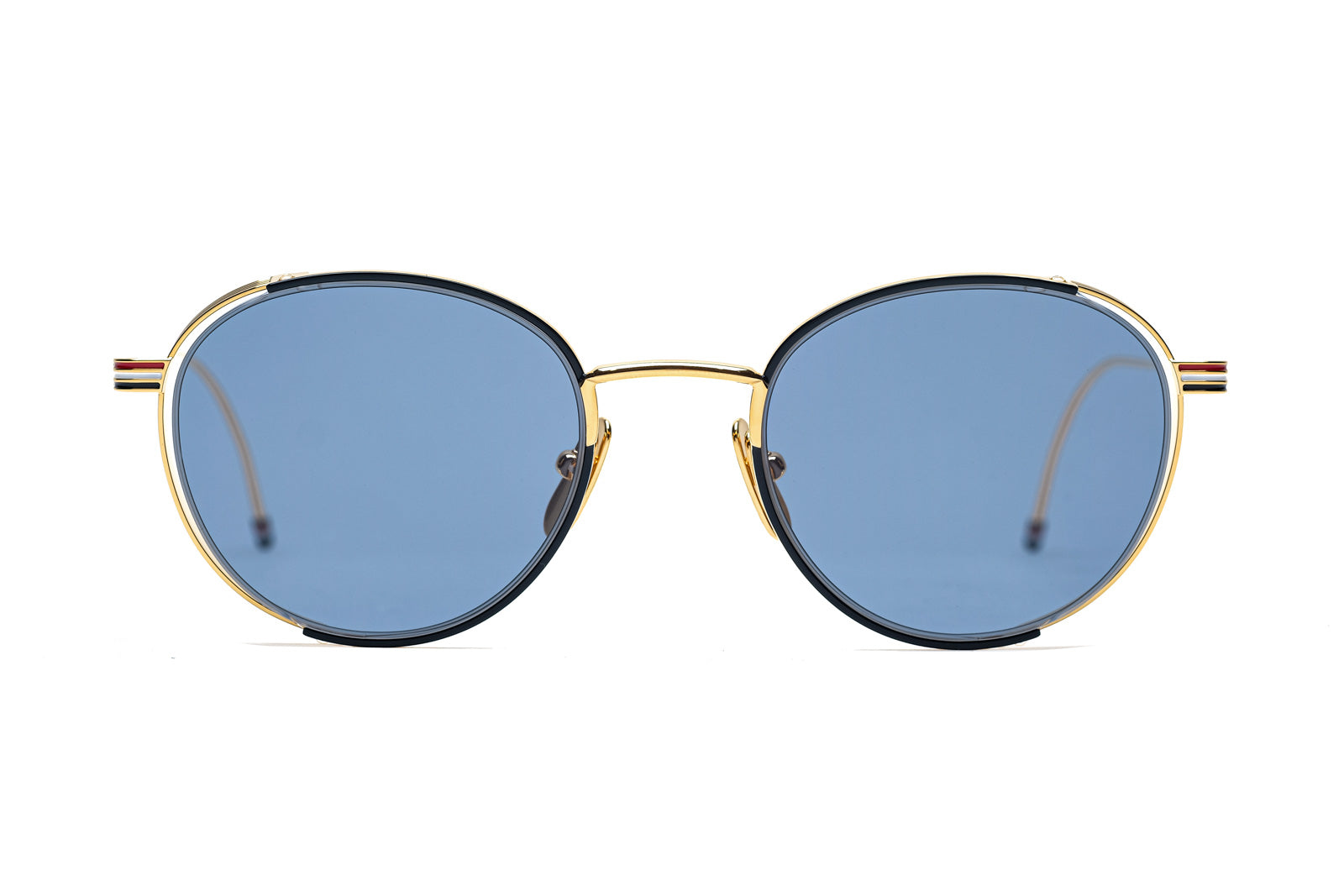 thom browne TB106 gold blue sunglasses