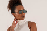Vava BL0023 Black Silver Sunglasses Model